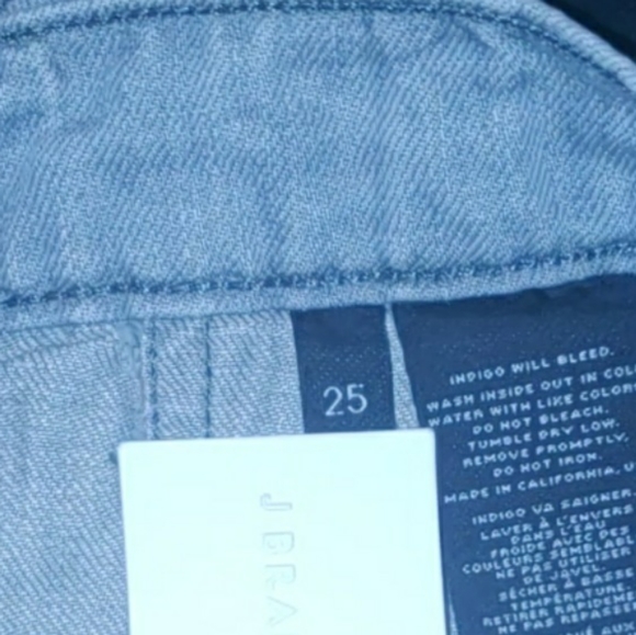 J Brand Rivington Gray Utility Slouch Jeans, Size 25 - Picture 6 of 6
